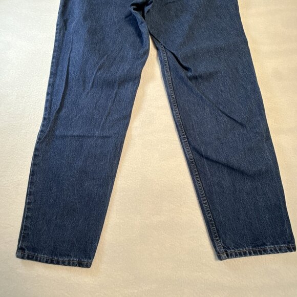Levis 550 Jeans Womens SZ 16 Blue Relaxed Fit Tapered Leg Mom Style 100% Cotton - Picture 10 of 11